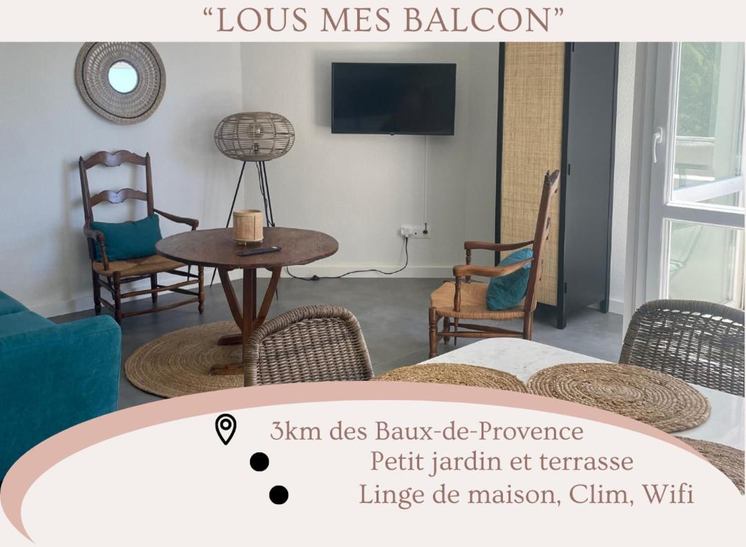 דירות "Lou Mes" Les Baux Balcon מראה חיצוני תמונה